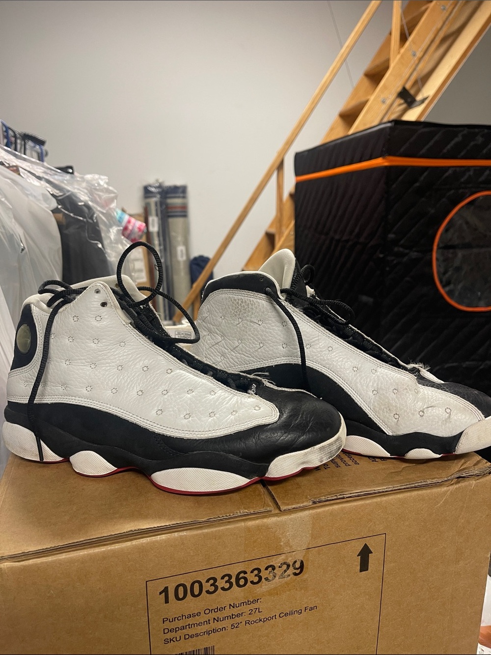 Jordan Retro Men’s Basketball Sneakers White Black Red Accents